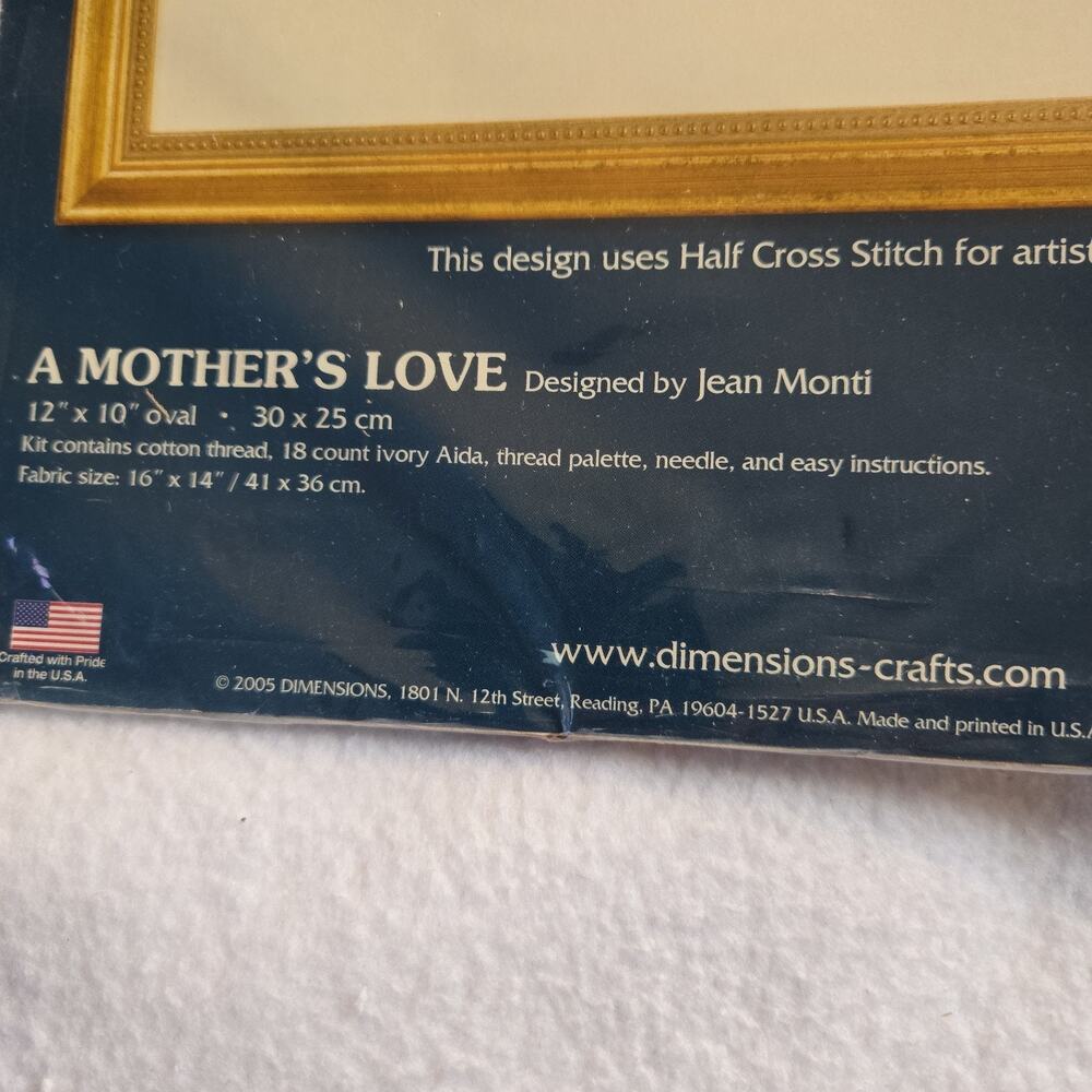 Sunset Kit #13723 "A Mother's Love" Cross Stitch RARE Dimensions New 2005 - Picture 4 of 5